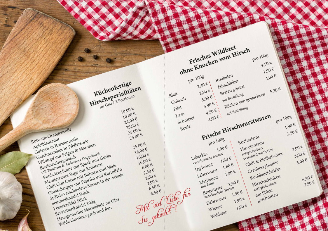 Preise Wildmetzgerei